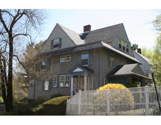 125 Middlesex Road Brookline, MA 02467 - Photo 1 of 8 a house view with a garden space