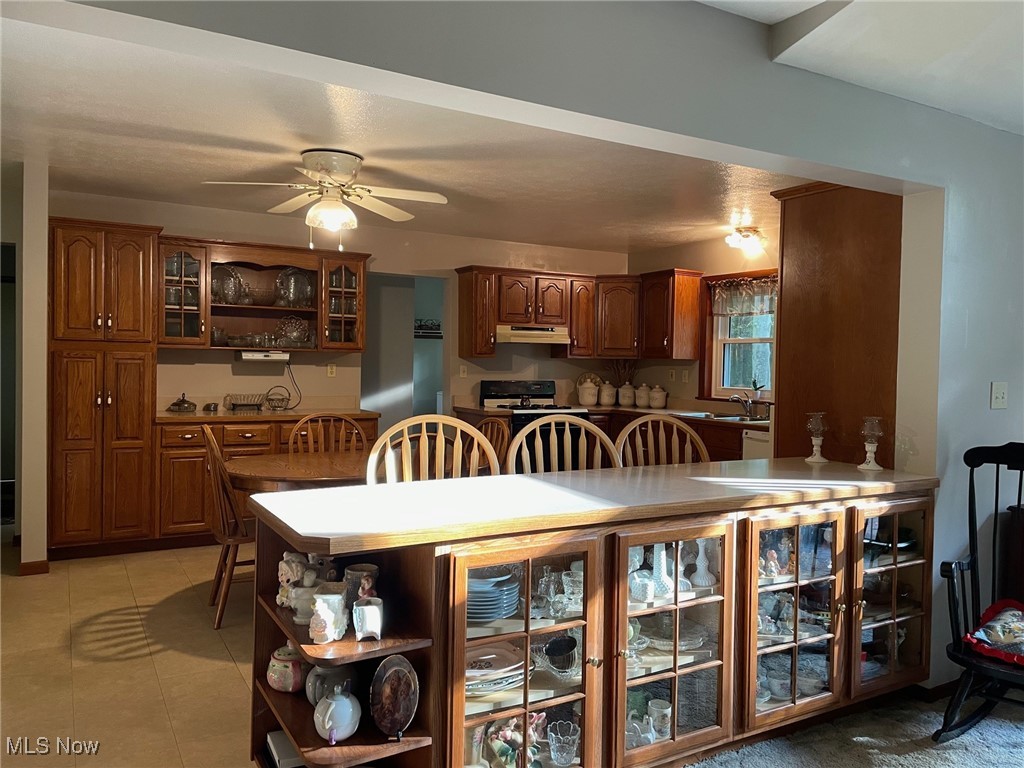 1503 South Leavitt Road Southwest Warren, OH 44481 - Photo 26 of 32 Tiled dining space featuring ceiling fan