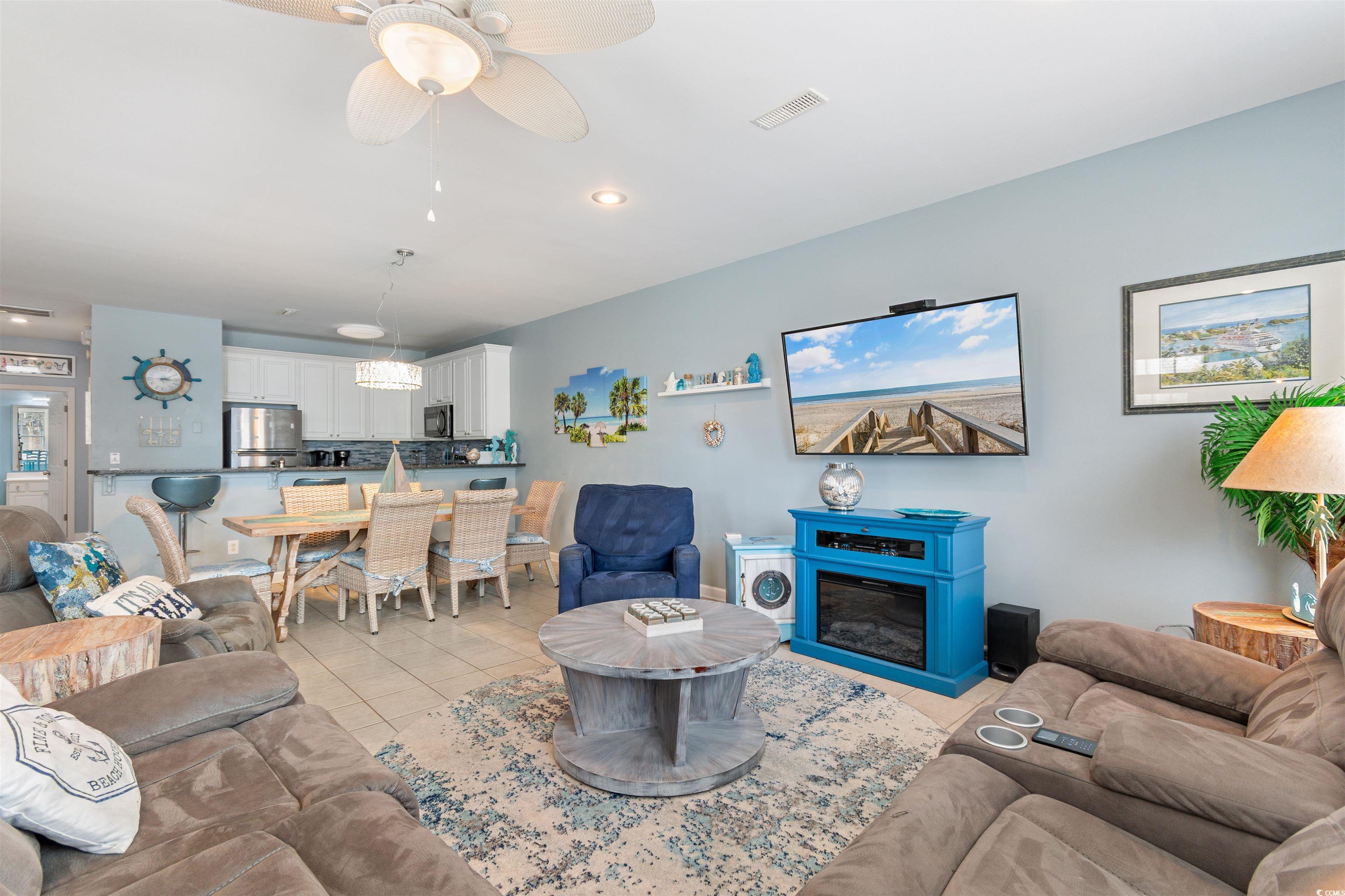 808 North Ocean Boulevard Surfside Beach, SC 29575 - Photo 39 of 39 Living room - open floorplan