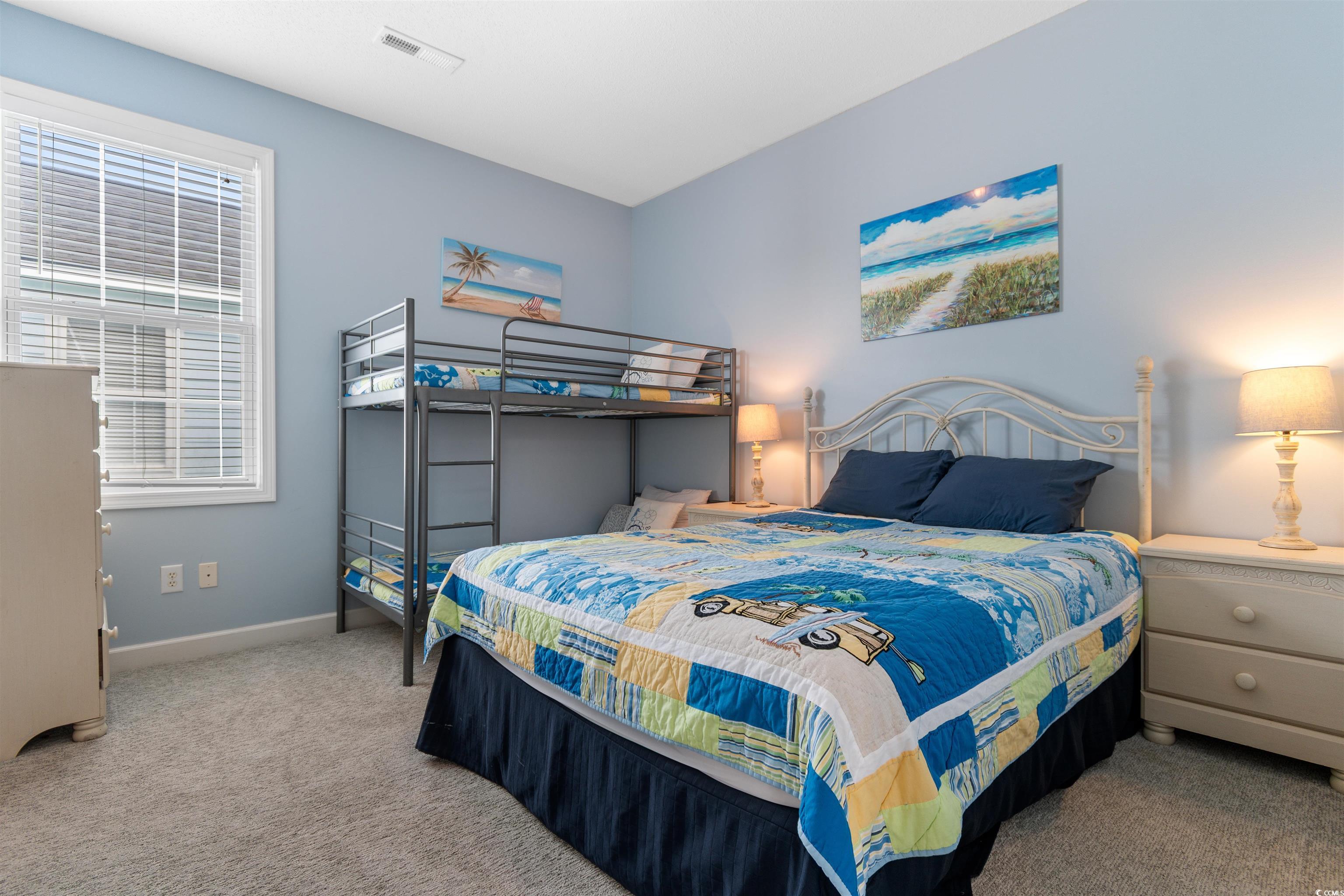 808 North Ocean Boulevard Surfside Beach, SC 29575 - Photo 23 of 39 Guest bedroom with bunk bed, ideal for kids