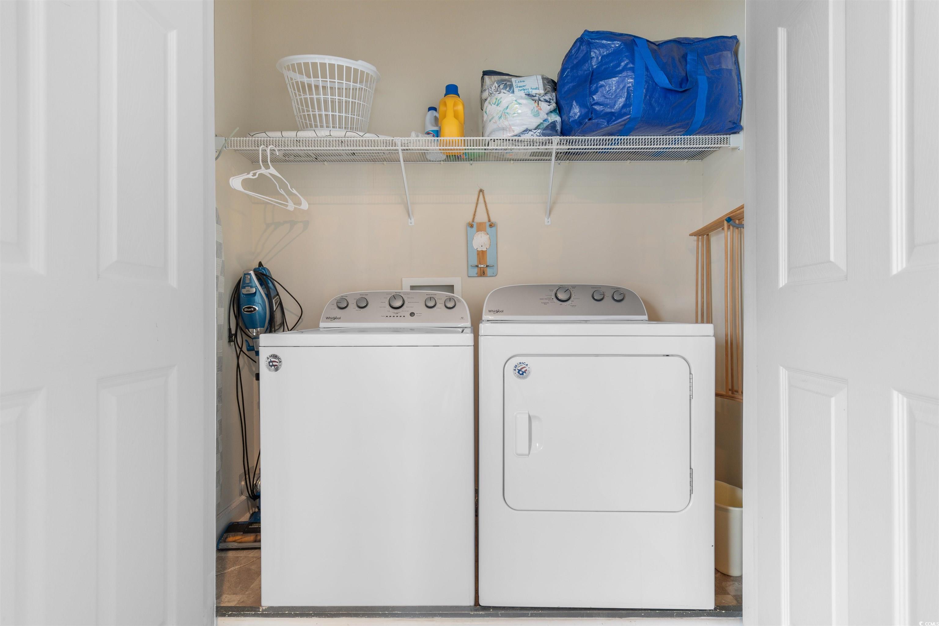 808 North Ocean Boulevard Surfside Beach, SC 29575 - Photo 33 of 39 Laundry area featuring washing machine and dryer