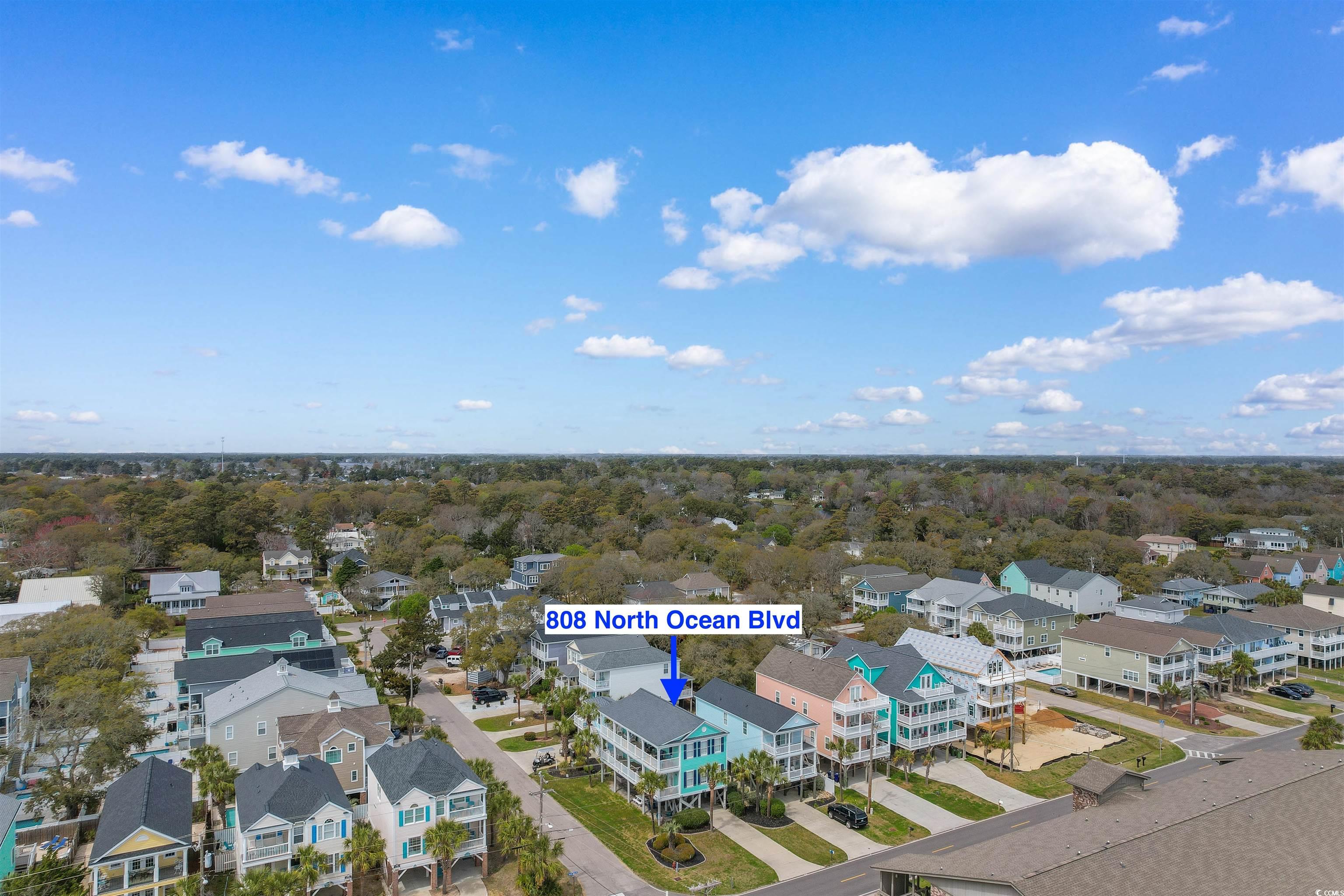808 North Ocean Boulevard Surfside Beach, SC 29575 - Photo 9 of 39 Drone/aerial view