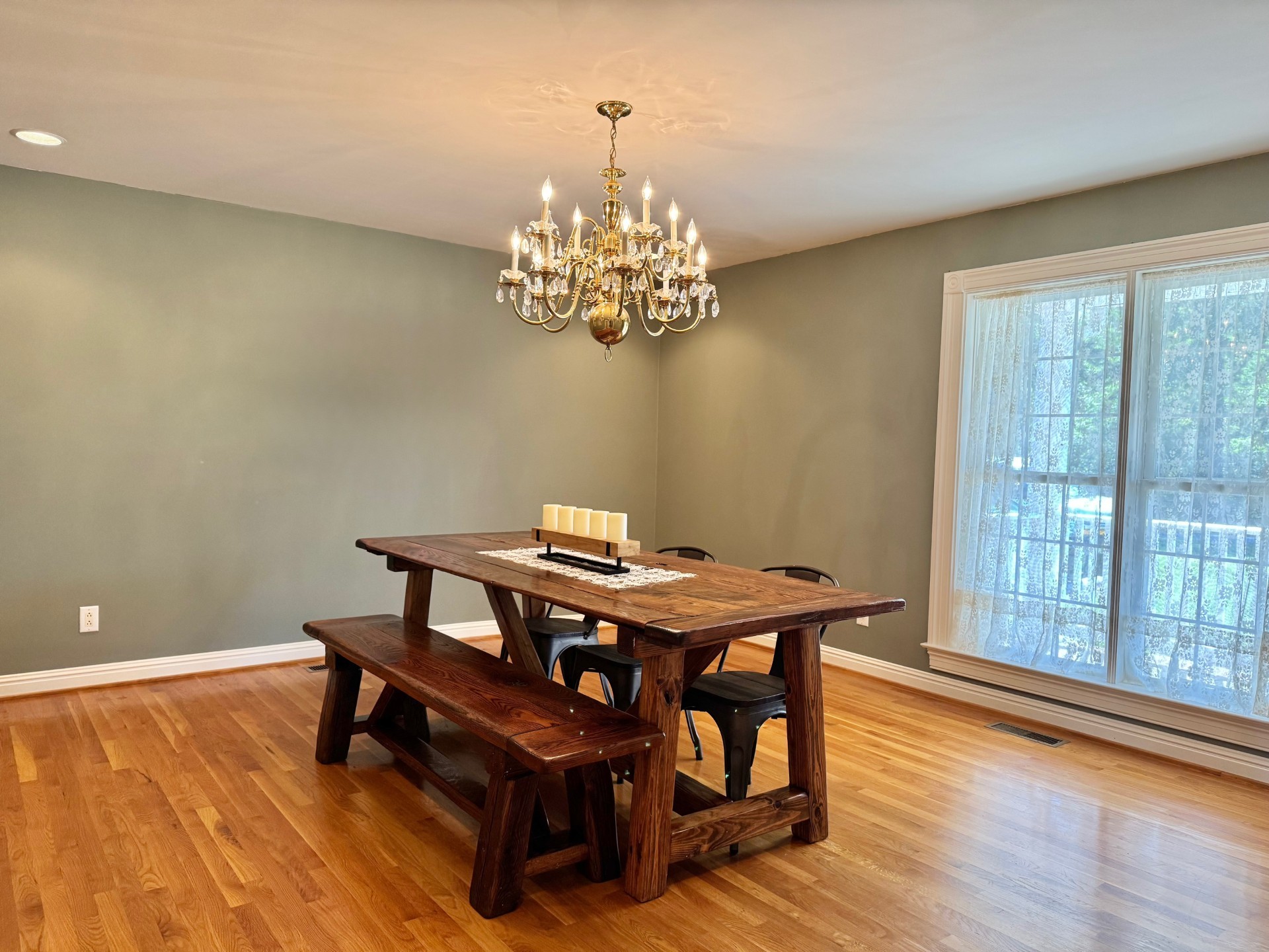399 Edgar Meeks Road Burns, TN 37029 - Photo 21 of 28 a view of a workspace with furniture window and wooden floor