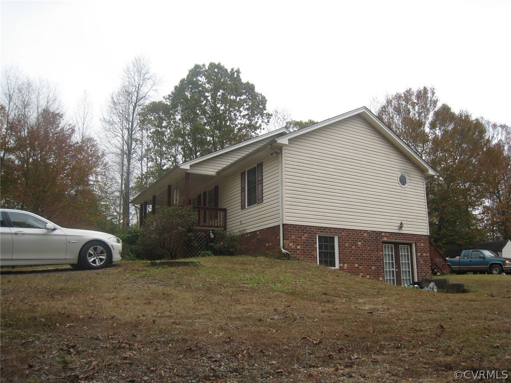 Lower level has french door access,  Upper level h