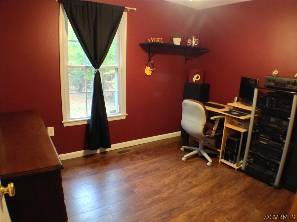 19355 Monroeville Road Ruther Glen, VA 22546 - Photo 31 of 49 Office or bedroom number 3 main level. Newer lamin