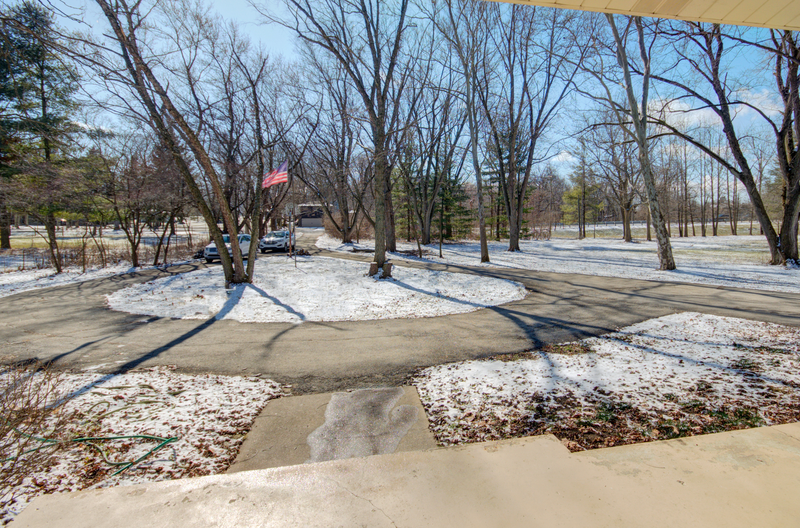 19850 West Manhattan Road Elwood, IL 60421 - Photo 13 of 33 a view of a yard with snow on the road