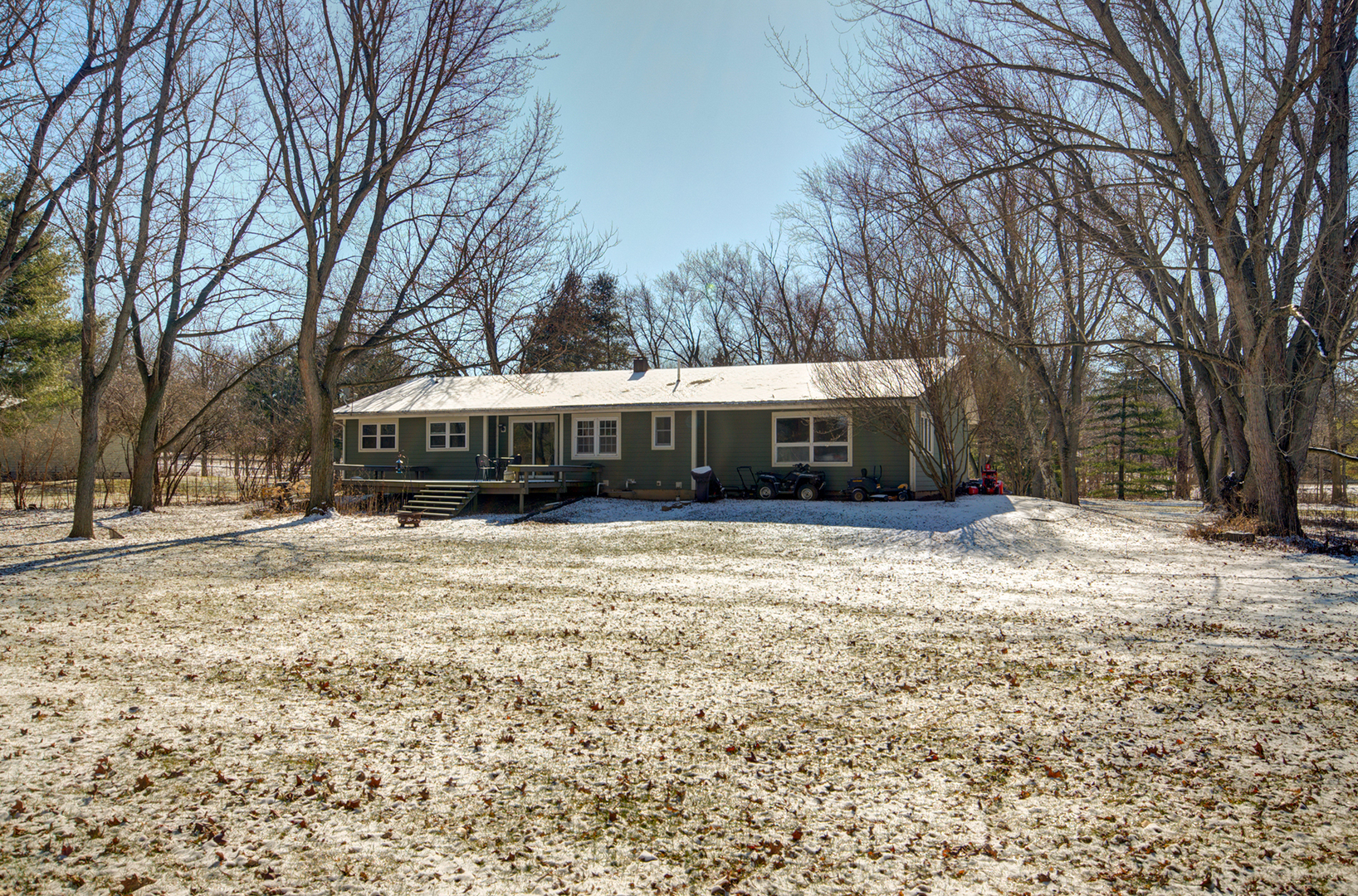 19850 West Manhattan Road Elwood, IL 60421 - Photo 3 of 33 a front view of a house with a yard and trees
