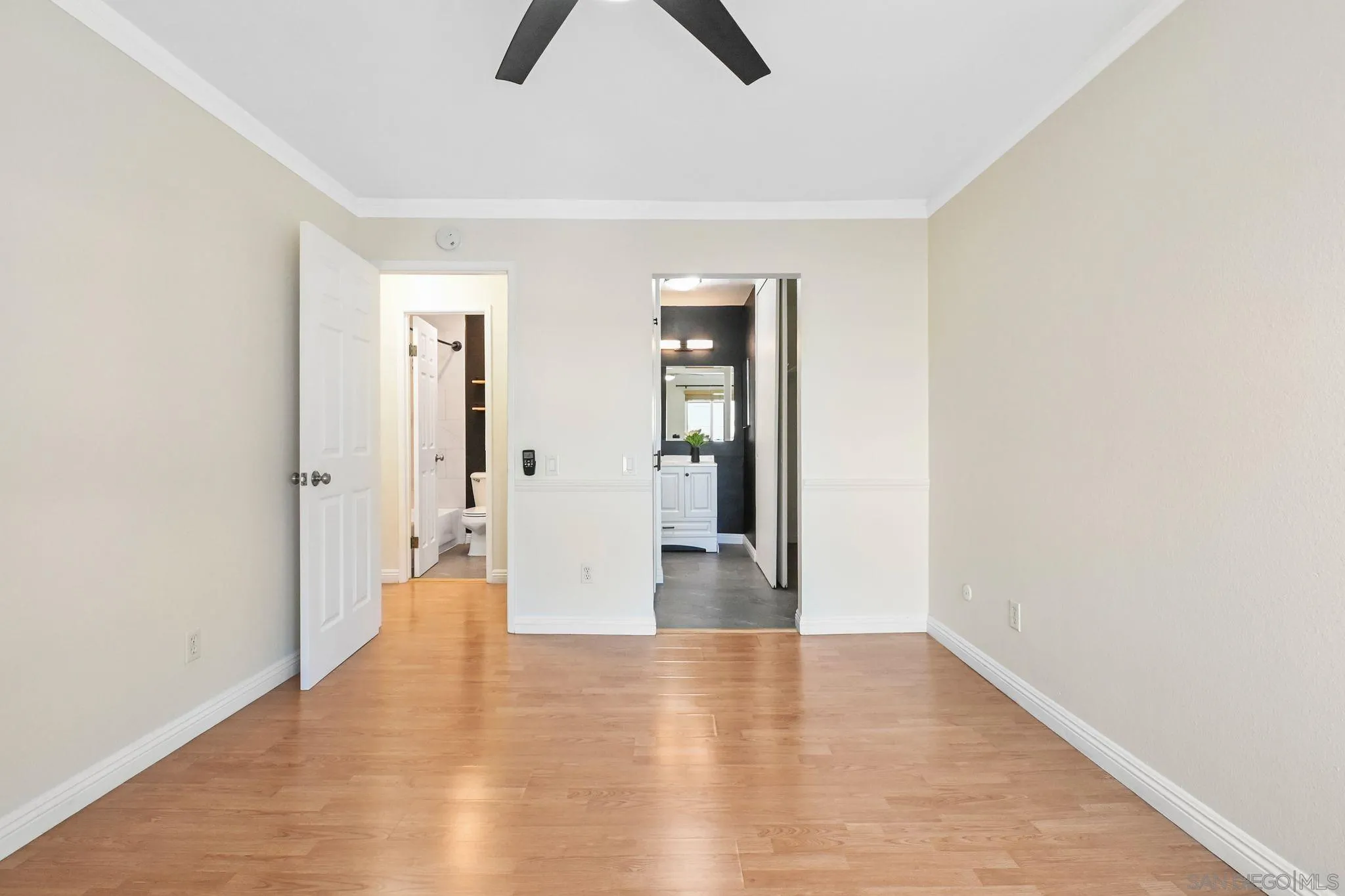 3550 Ruffin Road, Unit 235 San Diego, CA 92123 - Photo 14 of 26 wooden floor in a white room