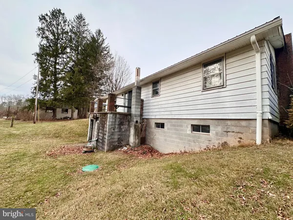 a big yard with trees