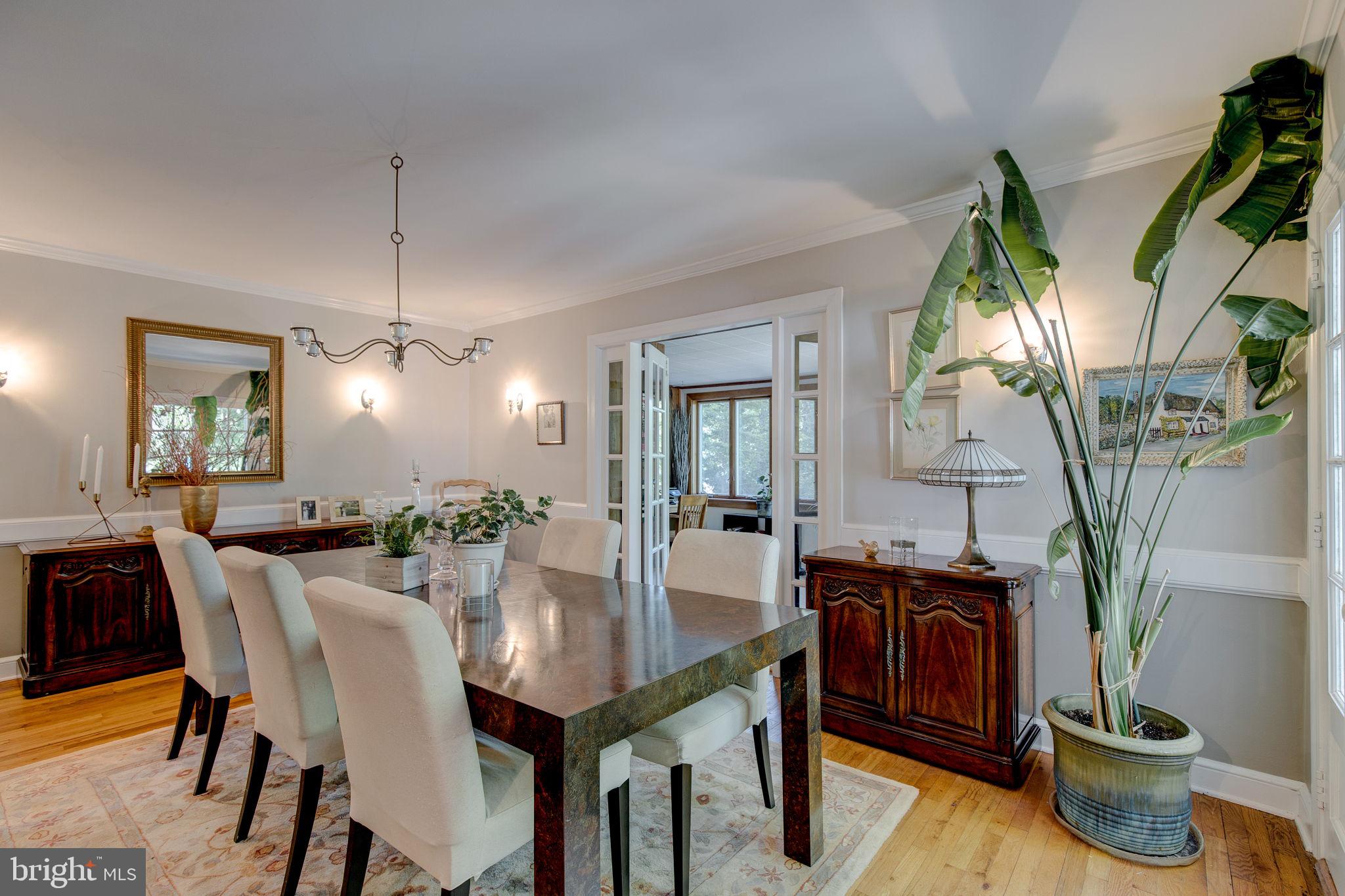262 South Old Middletown Road Media, PA 19063 - Photo 8 of 36 Dining room with french doors to sunroom