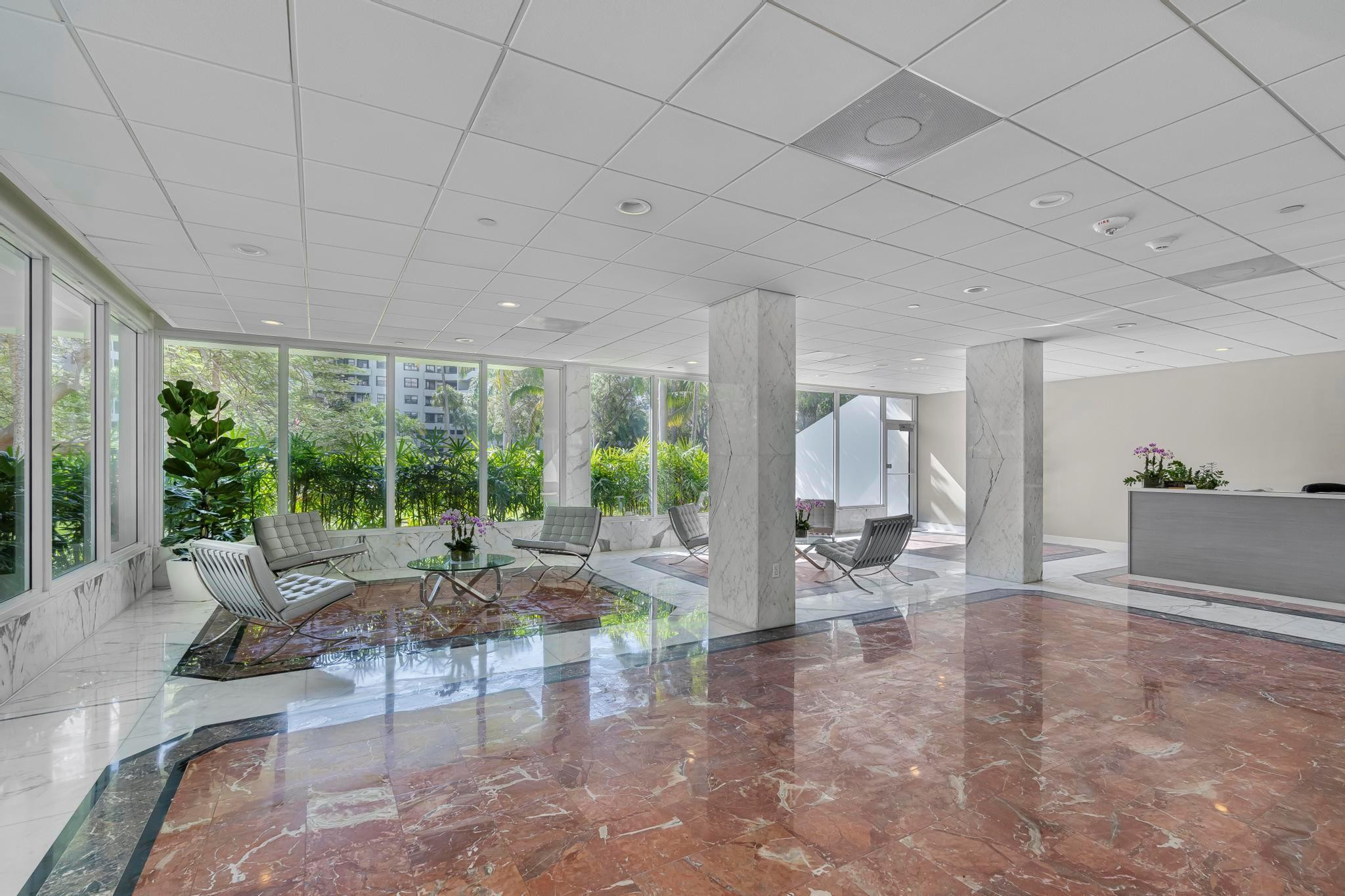 155 Ocean Ln Drive, Unit 706 Key Biscayne, FL 33149 - Photo 3 of 19 Lobby with 24 hour Receptionist