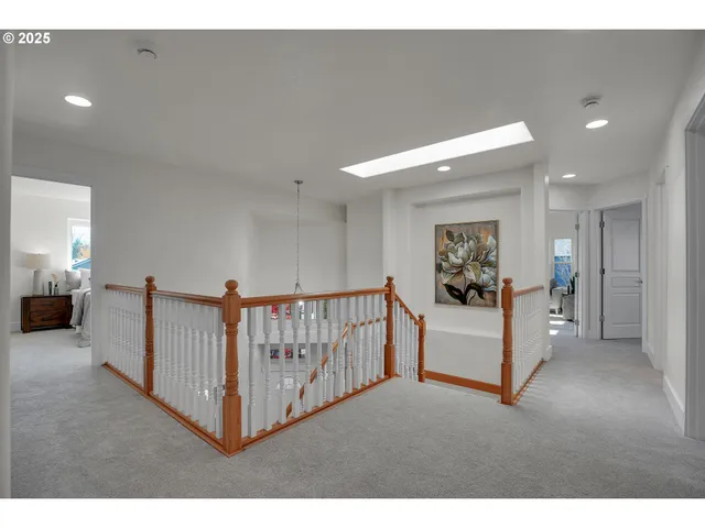 a view of hallway with livingroom
