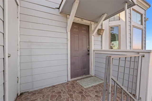 a view of front door