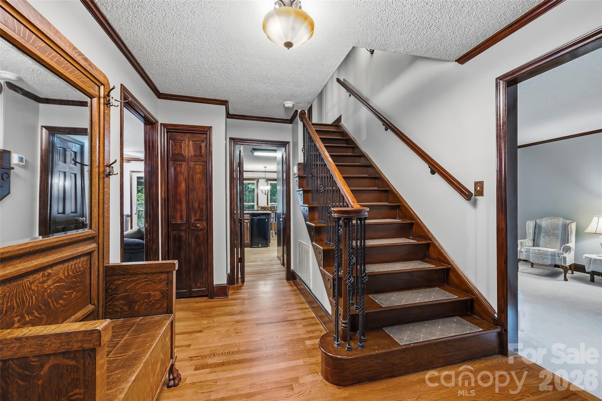 1596 Old Tara Lane Fort Mill, SC 29708 - Photo 6 of 47 a view of entryway and hall with wooden floor