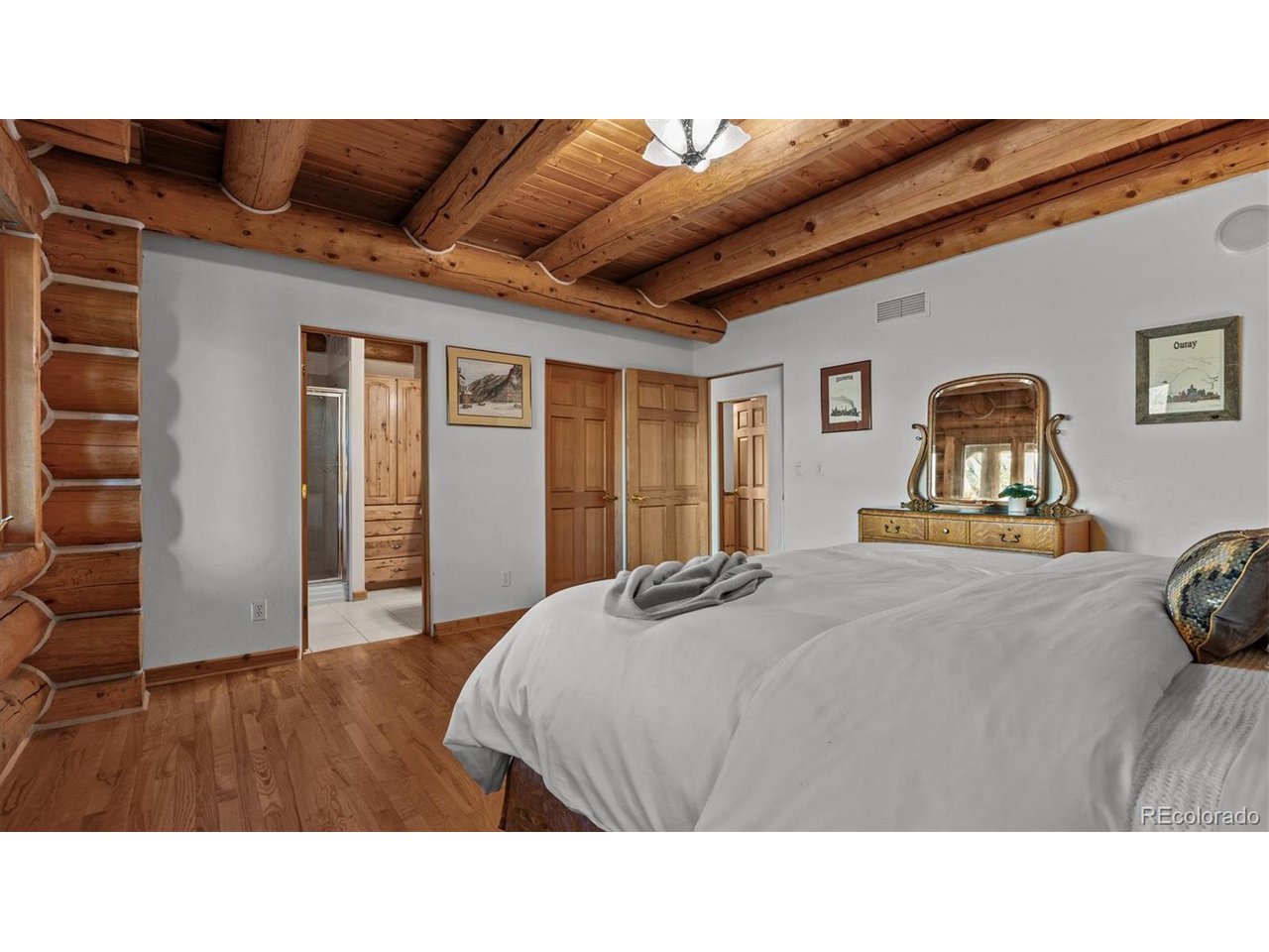 3875 F F 3/4 Road Palisade, CO 81526 - Photo 35 of 45 a living room with a bed and dresser