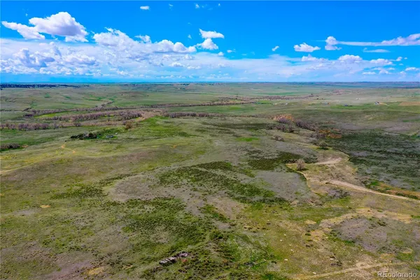 a view of an ocean and a yard