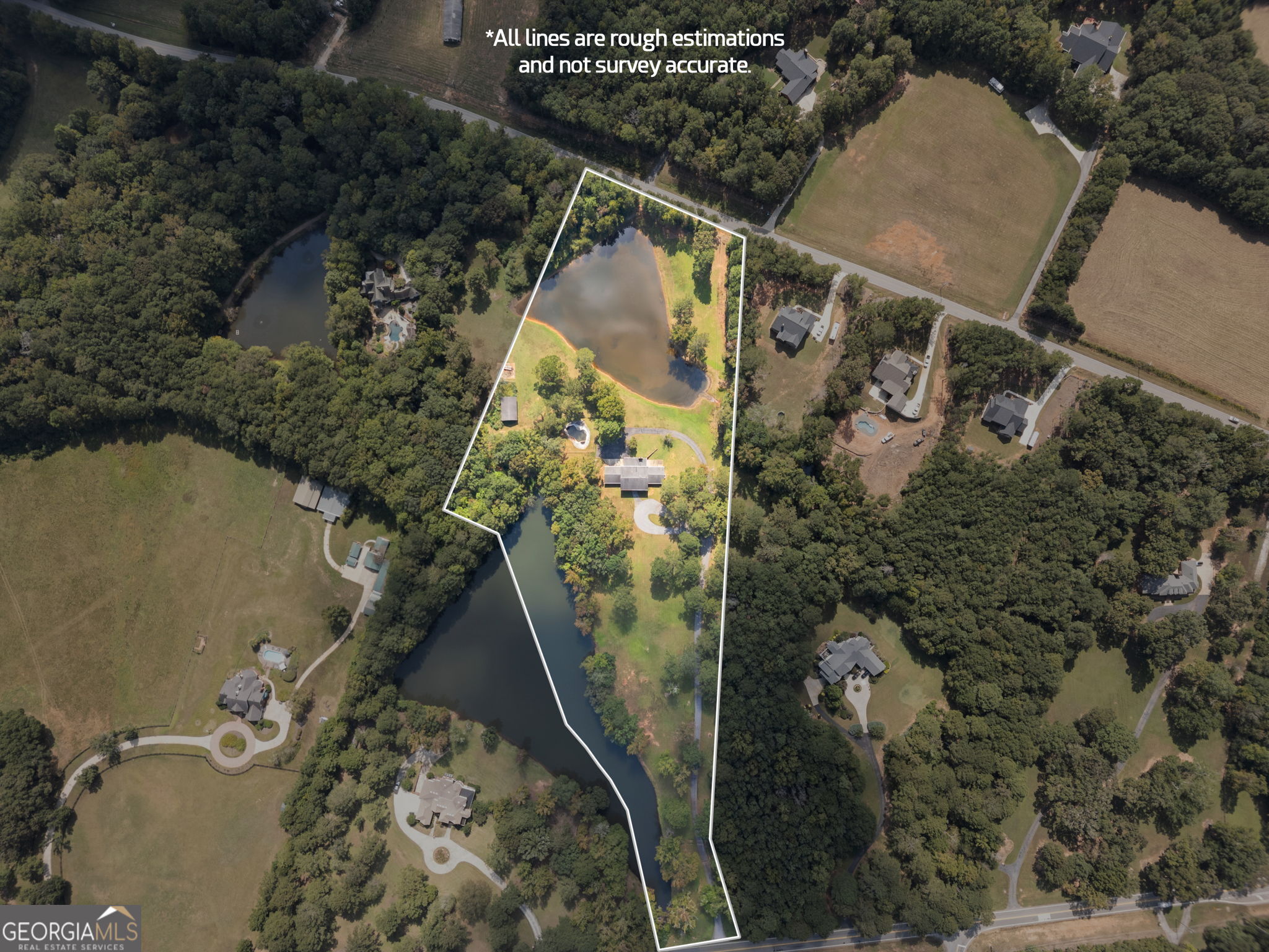 1080 Conyers Road McDonough, GA 30252 - Photo 4 of 55 an aerial view of a house having outdoor space