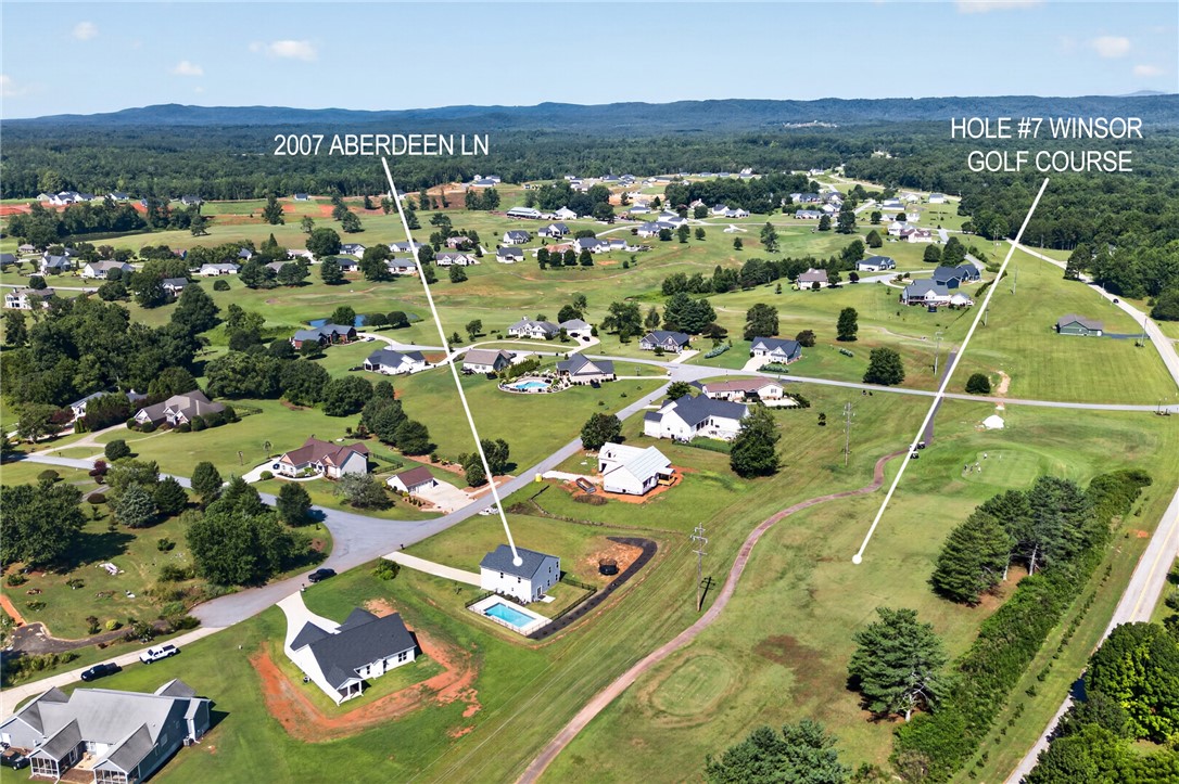2007 Aberdeen Lane Walhalla, SC 29691 - Photo 37 of 41 An aerial perspective reveals a serene community with golf course views and ample green space.