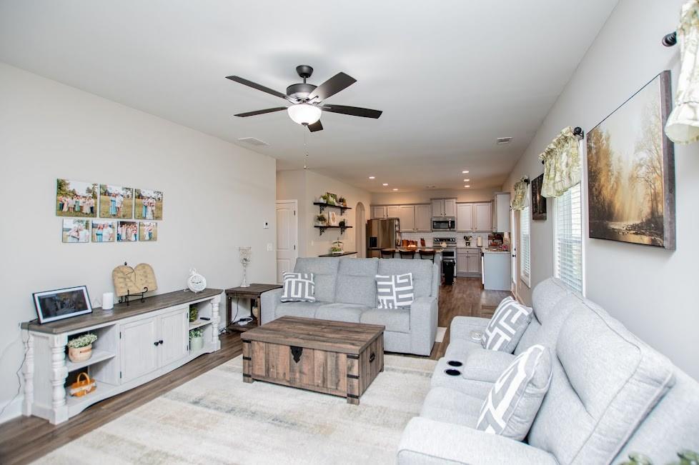 1851 McGarity Road Temple, GA 30179 - Photo 22 of 94 a living room with furniture and kitchen view