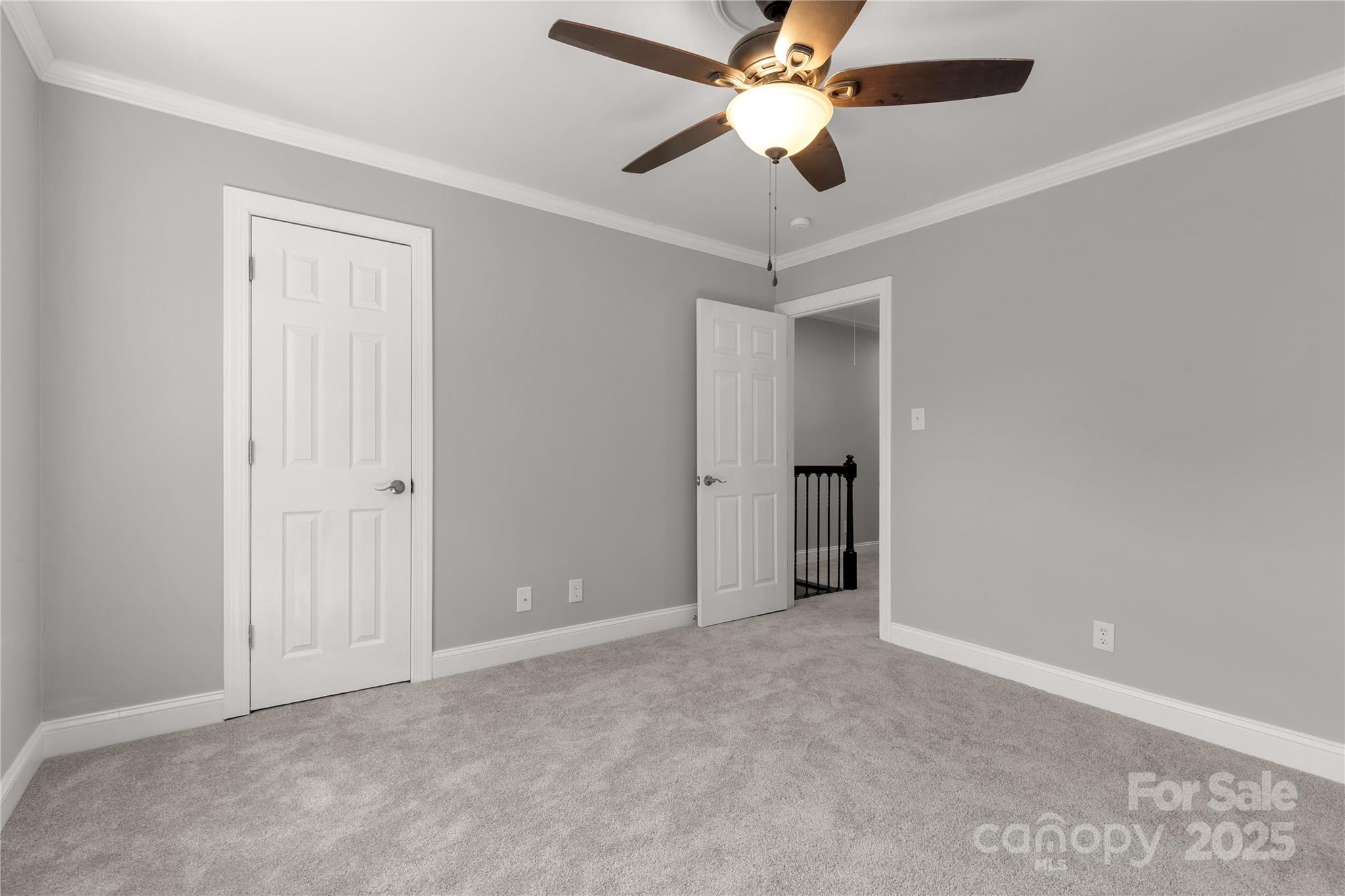 1830 Ebenezer Road Rock Hill, SC 29732 - Photo 19 of 23 an empty room with closet and a ceiling fan