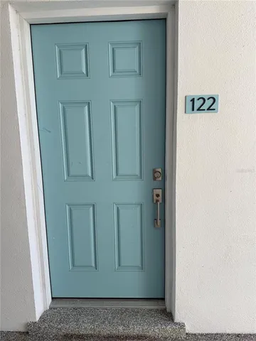 a view of front door