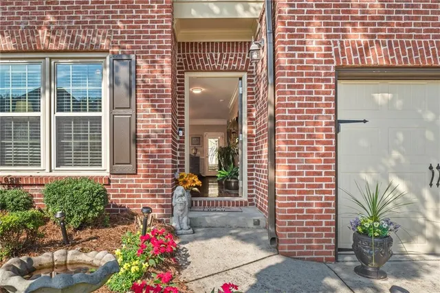 a front view of a house