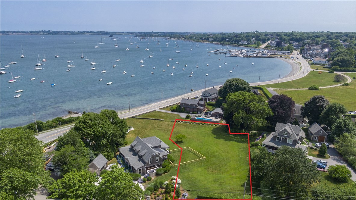 9 Bryer Avenue Jamestown, RI 02835 - Photo 46 of 48 Red line is estimated boundary of the separate lot.