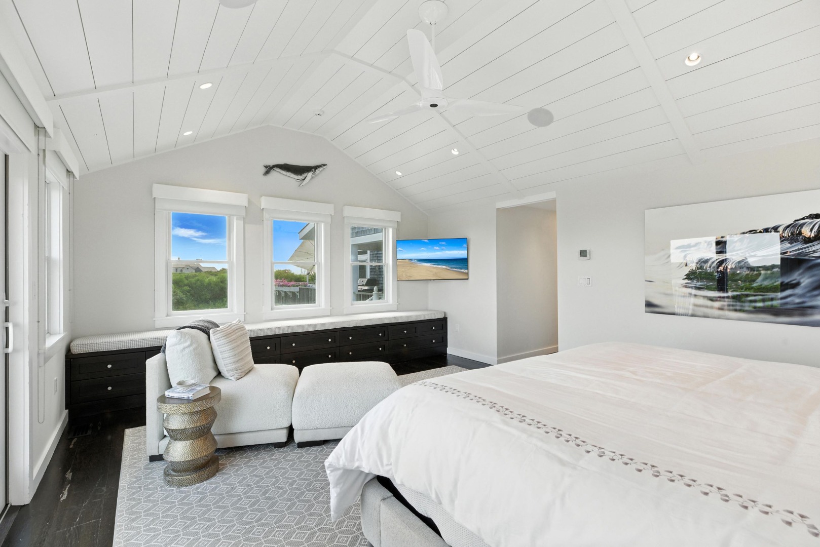 45 Starbuck Road Nantucket, MA 02554 - Photo 22 of 42 a bedroom with a bed and window