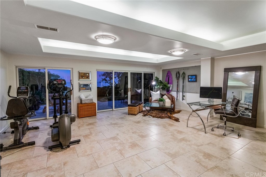 31597 Table Rock Drive Laguna Beach, CA 92651 - Photo 68 of 75 a view of a room with gym equipment