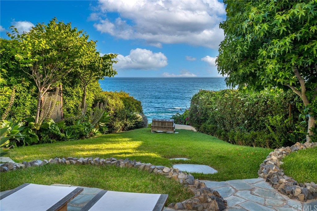31597 Table Rock Drive Laguna Beach, CA 92651 - Photo 73 of 75 a view of a swimming pool with a yard