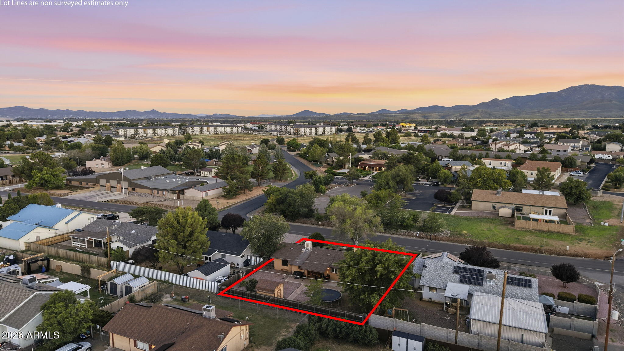 8500 East Yavapai Road Prescott Valley, AZ 86314 - Photo 54 of 55 54-Aerial Back 3 Lot Line