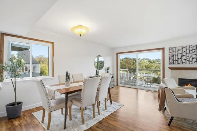 a view of front door with furniture