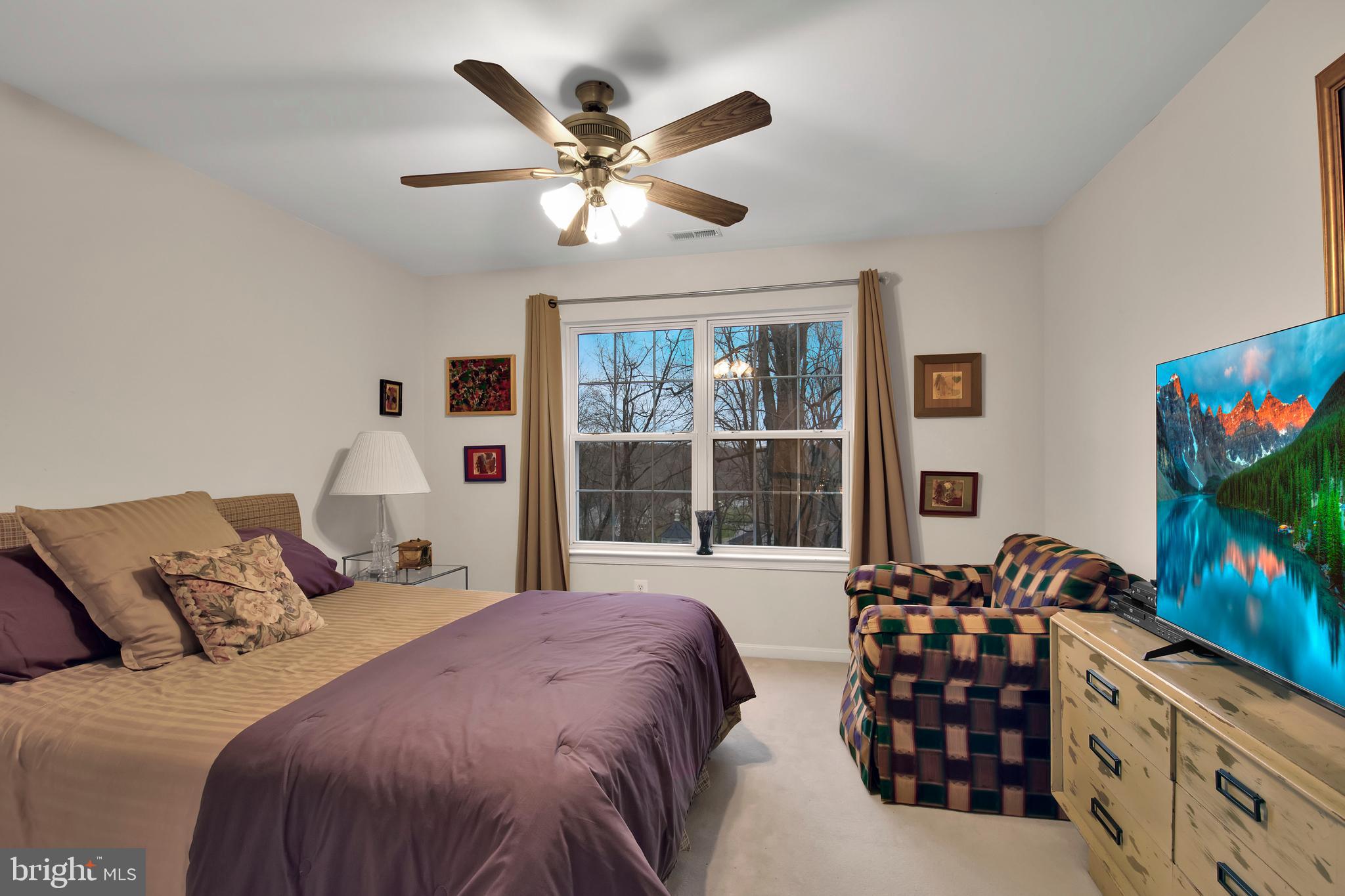 5534 Nutwell Sudley Road Deale, MD 20751 - Photo 25 of 51 a bedroom with a bed and a flat screen tv