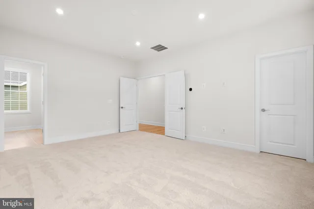 a view of an empty room