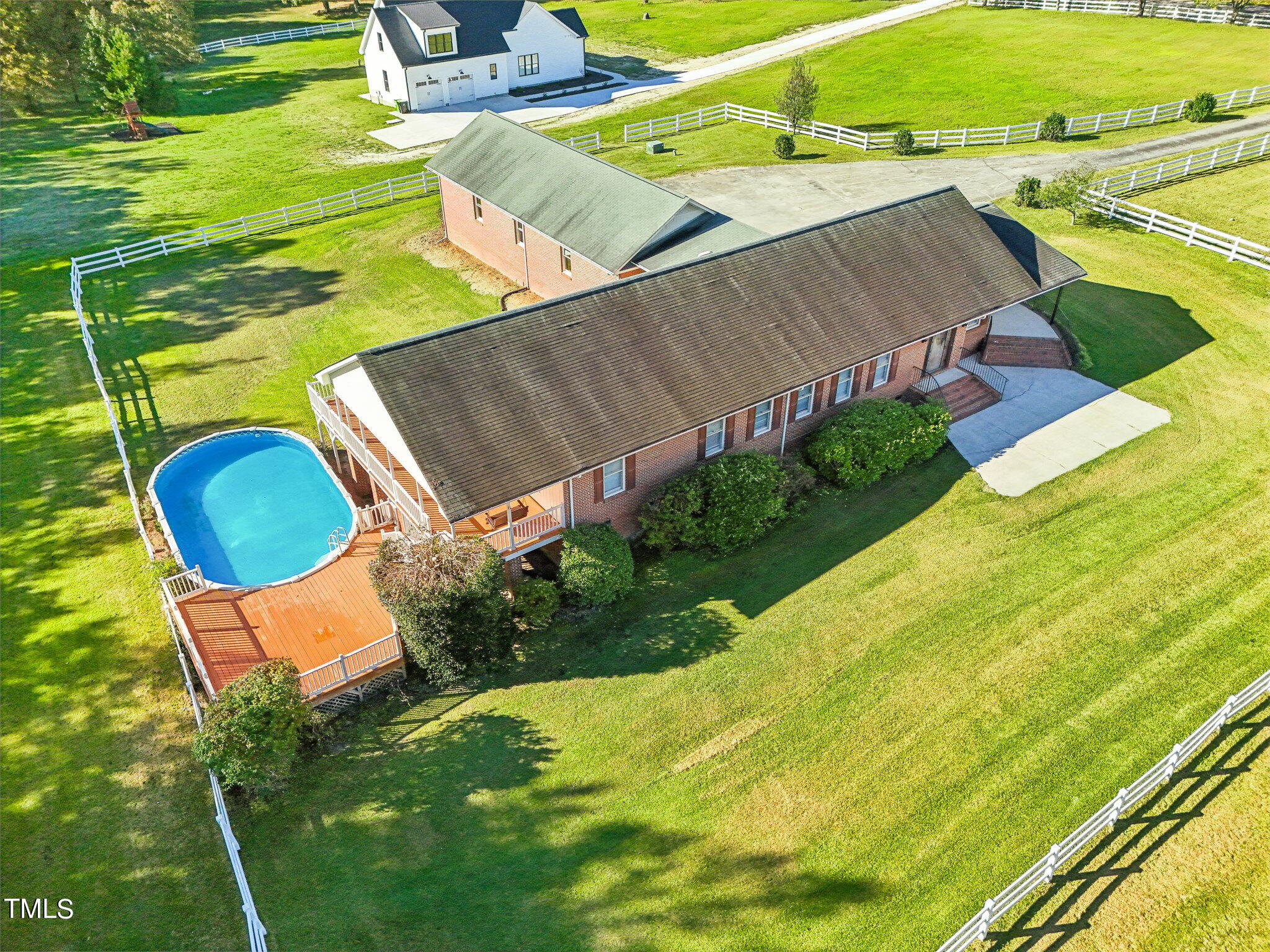 1517 Crickett Road Raleigh, NC 27610 - Photo 39 of 41 an aerial view of a house with a ocean view