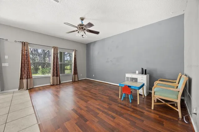a view of livingroom with furniture and wooden floor