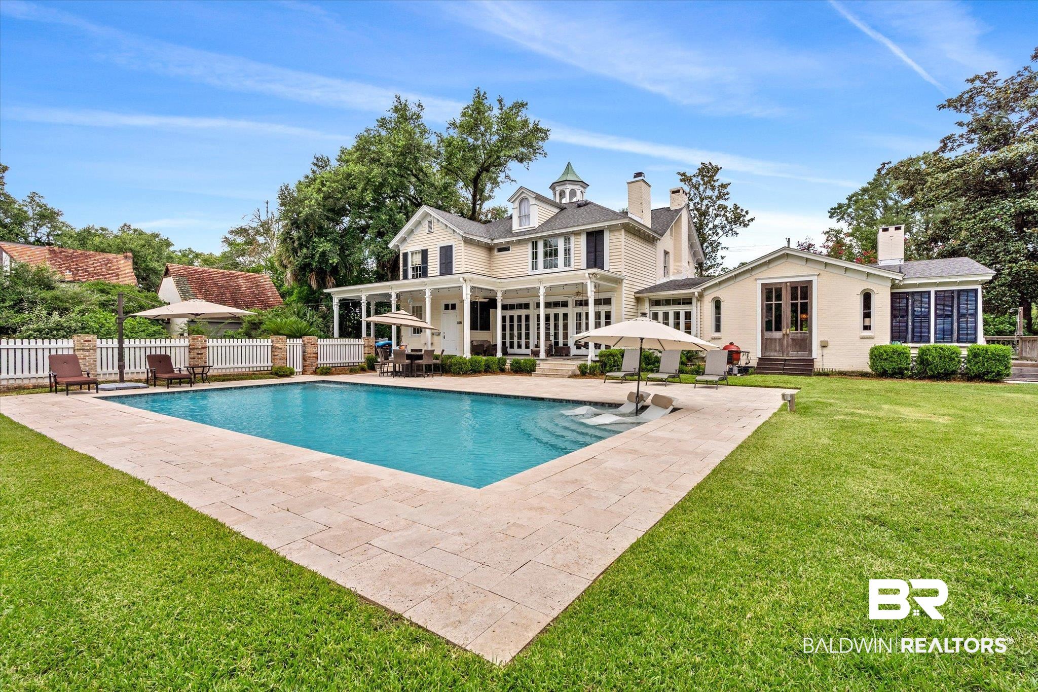 2205 Spring Hill Avenue Mobile, AL 36607 - Photo 37 of 59 View of pool with a patio and a yard