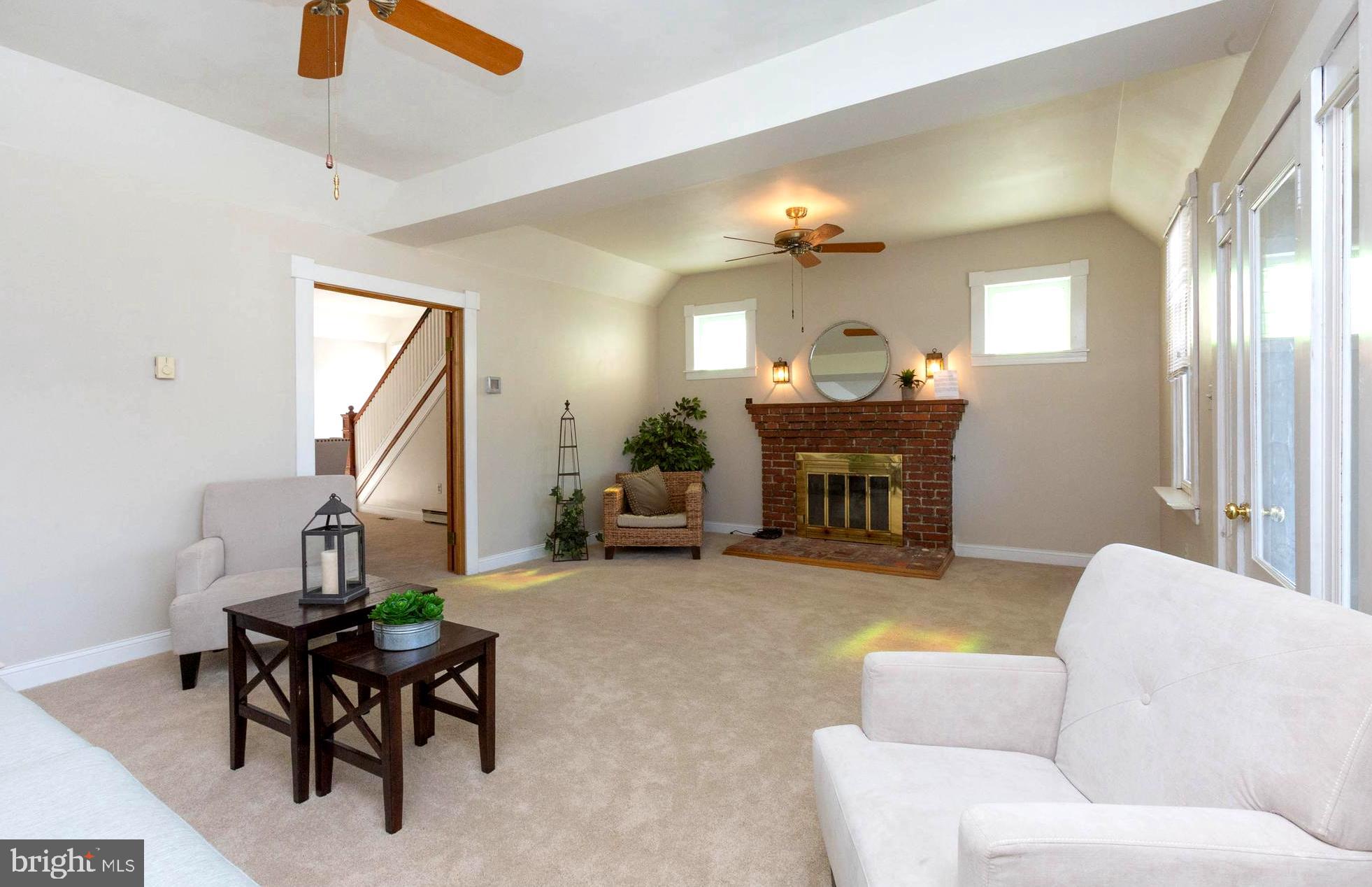 237 Carvel Road Pasadena, MD 21122 - Photo 11 of 44 Dual Ceiling Fans . Beamed Ceiling