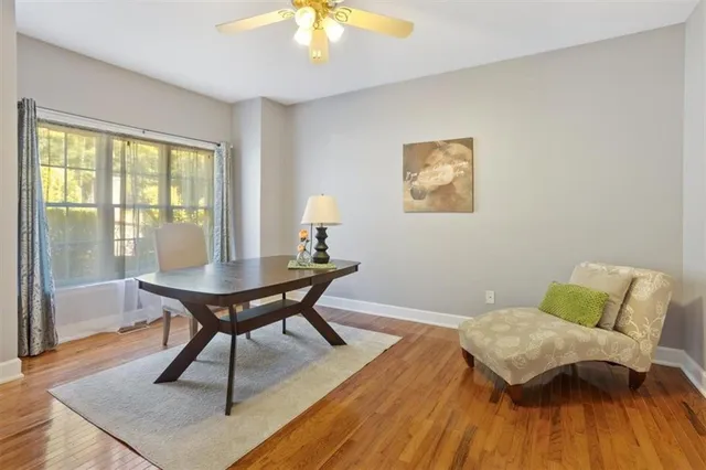 a view of a lake from a balcony