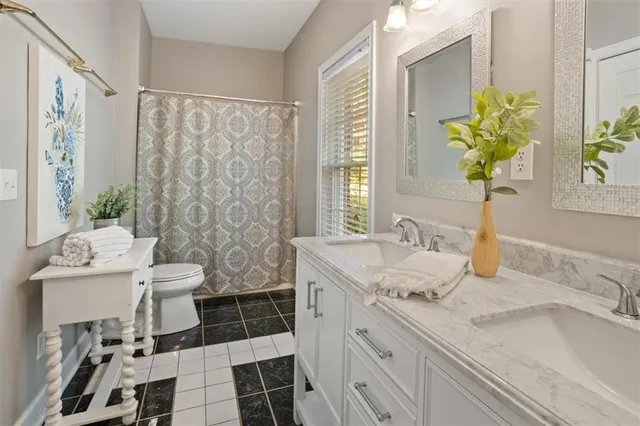 a view of a lake with a trees