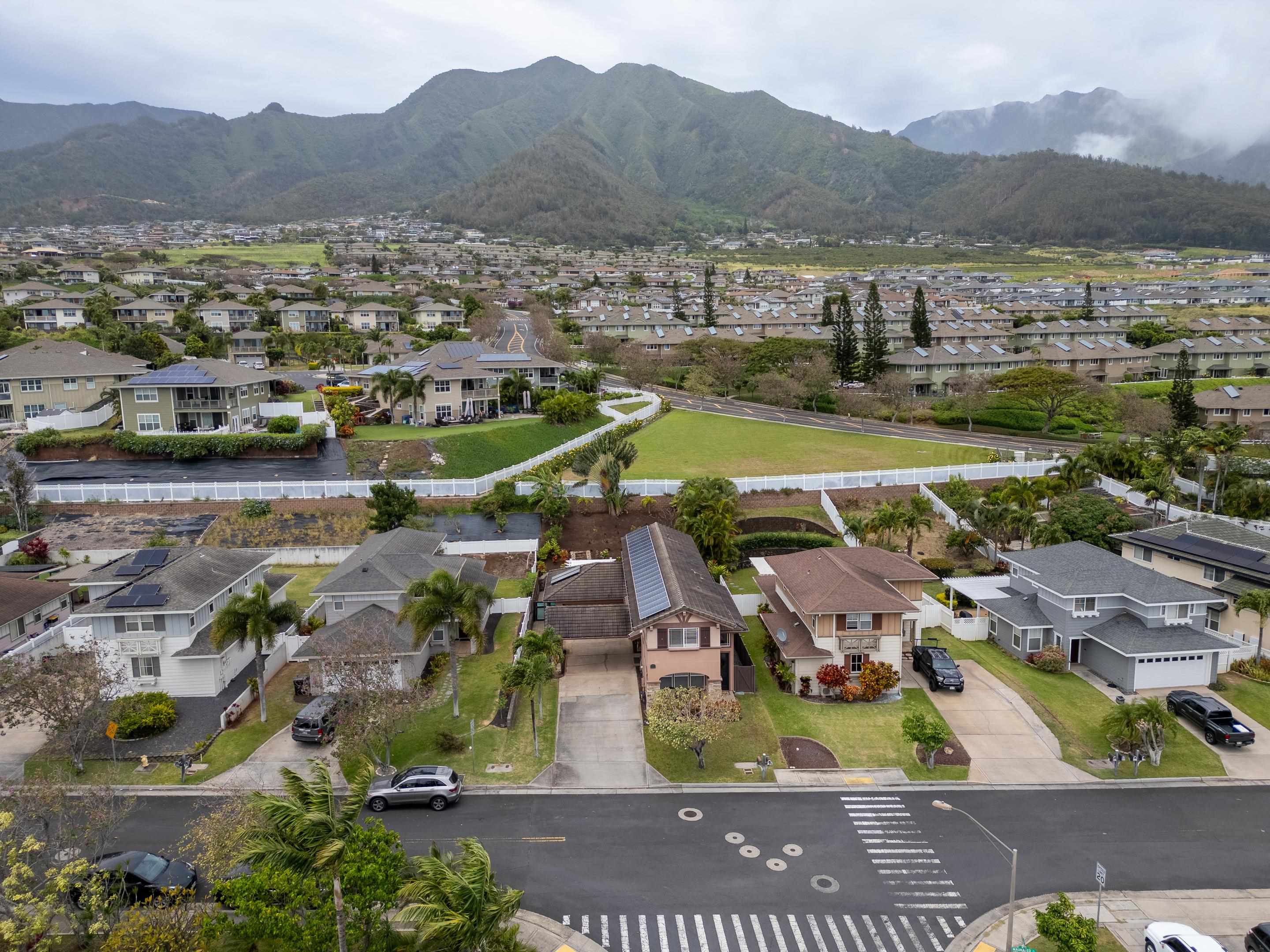 42 Maunaleo Place Wailuku, HI 96793 - Photo 35 of 36 an aerial view of residential houses with outdoor space and river