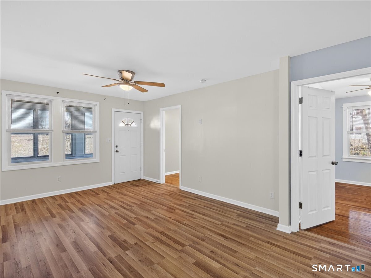 91 Jewett Street Ansonia, CT 06401 - Photo 30 of 30 Open Floor Plan / Door to Basement / Washer/Dryer/Fridge