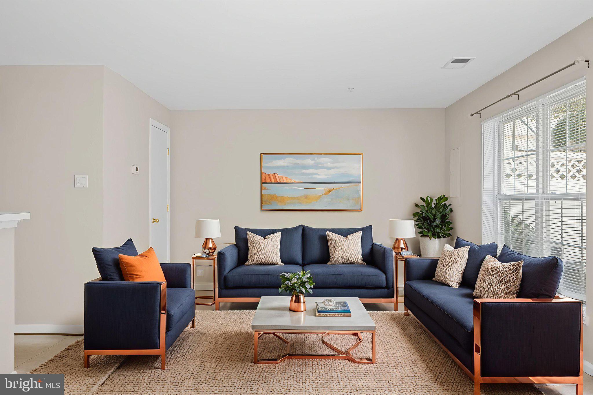 23404 Rainbow Arch Drive, Unit 115 Clarksburg, MD 20871 - Photo 29 of 34 a living room with furniture potted plant and a window