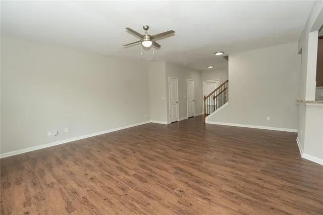 wooden floor in an empty room