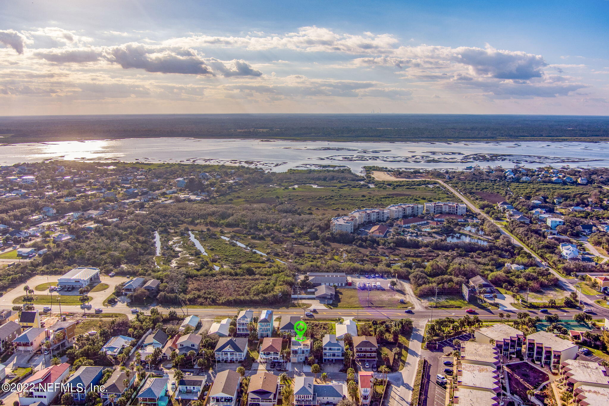 5725 Rudolph Avenue St. Augustine, FL 32080 - Photo 56 of 94 an aerial view of residential building and car parked