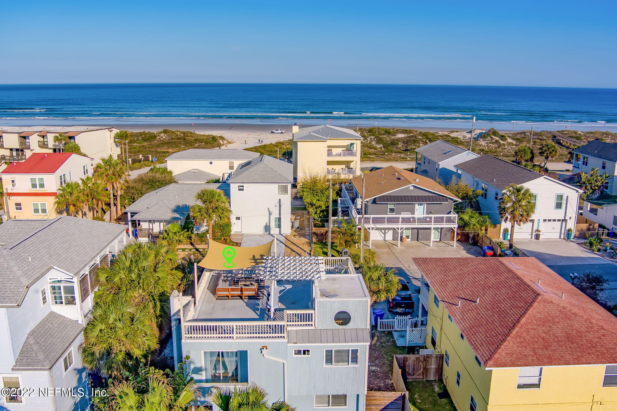 5725 Rudolph Avenue St. Augustine, FL 32080 - Photo 57 of 94 an aerial view of residential houses with outdoor space and ocean view