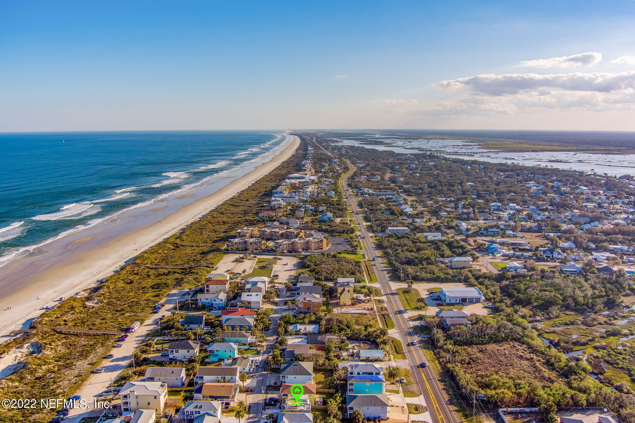 5725 Rudolph Avenue St. Augustine, FL 32080 - Photo 64 of 94 an aerial view of residential building and ocean