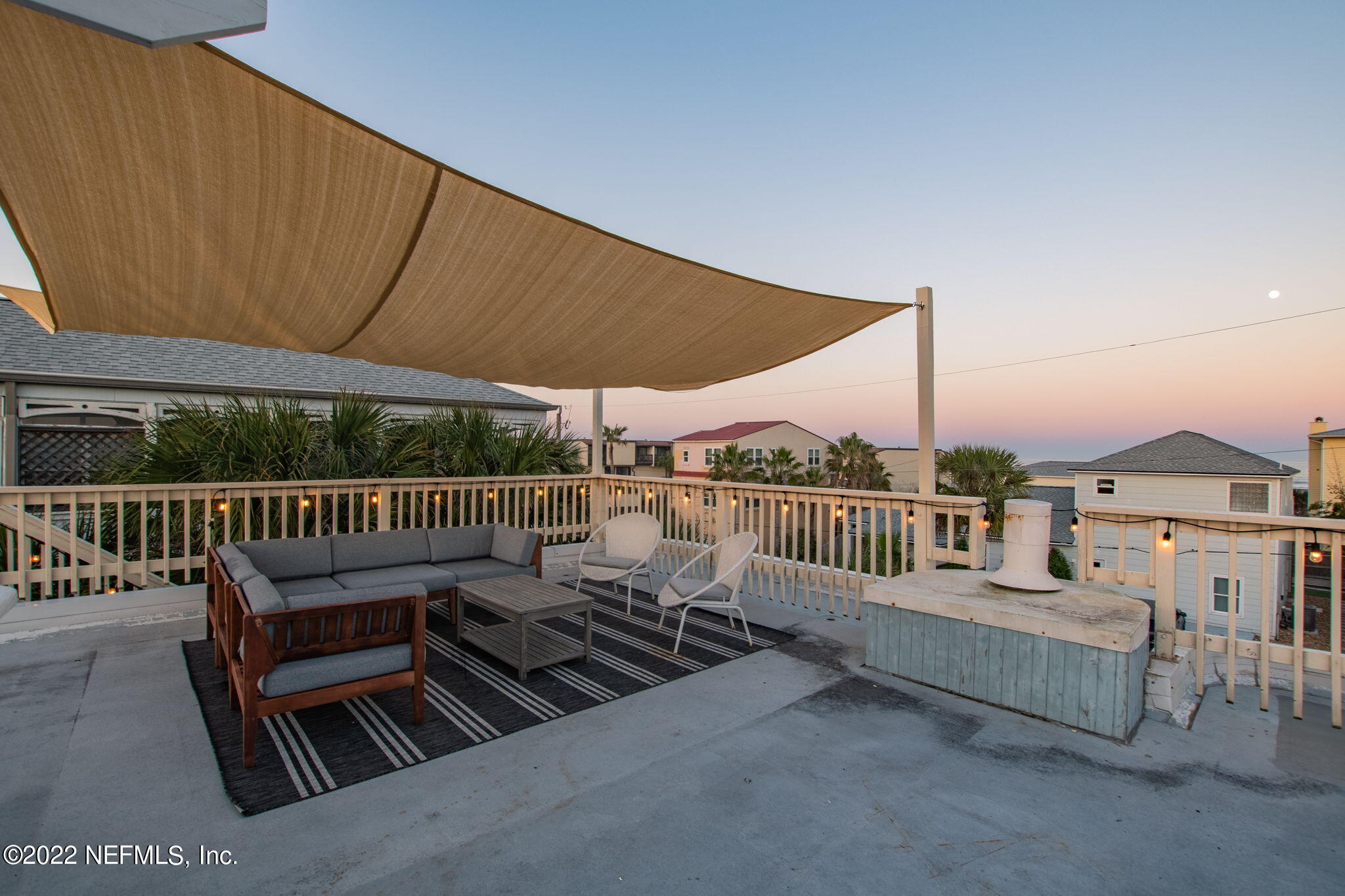 5725 Rudolph Avenue St. Augustine, FL 32080 - Photo 73 of 94 a view of a roof deck with a couches