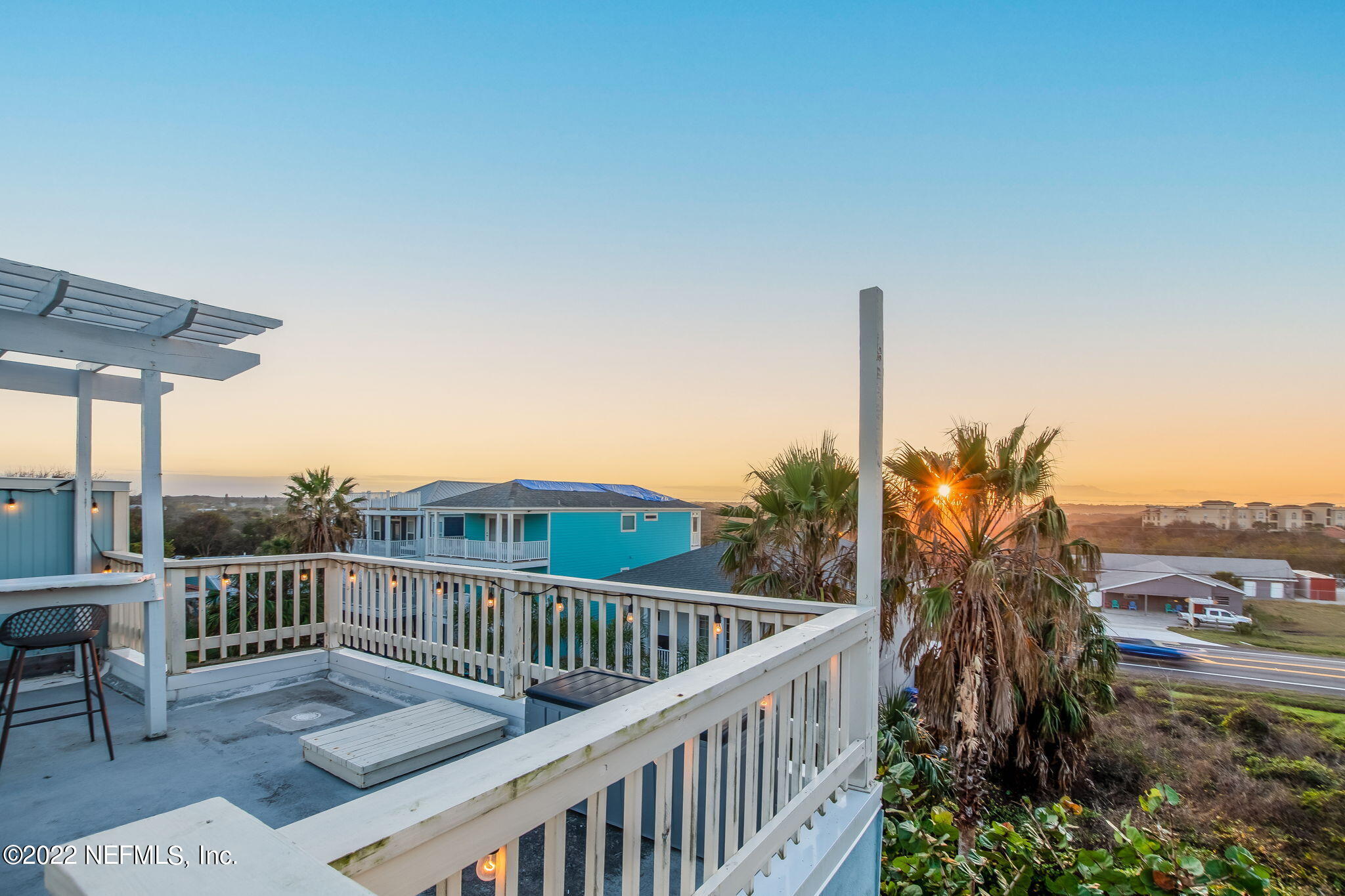 5725 Rudolph Avenue St. Augustine, FL 32080 - Photo 81 of 94 a view of a balcony with wooden fence