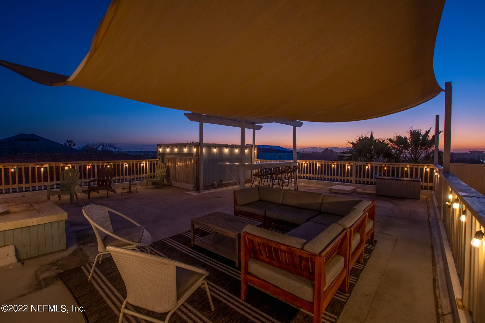 5725 Rudolph Avenue St. Augustine, FL 32080 - Photo 89 of 94 a terrace with outdoor seating and city view